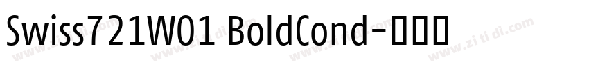 Swiss721W01 BoldCond字体转换